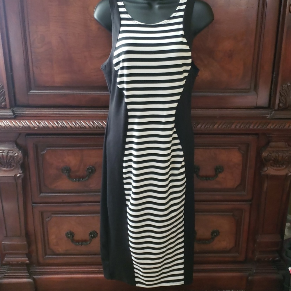 Sexy Midi Striped Dress